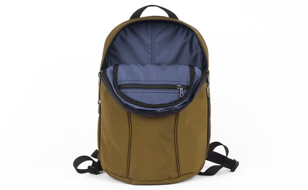 The Luminary 15 in Coyote (brown) 525 Ballistic with an Dawn (blue-grey) 210 Ballistic interior.